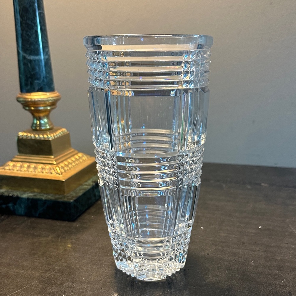 Vintage elegant crystal vase